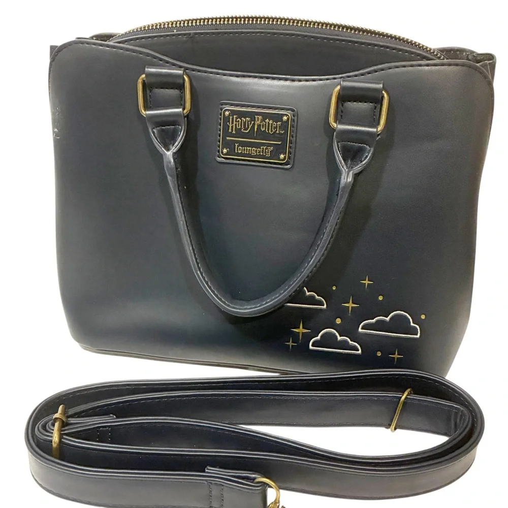 Loungefly Harry Potter Dark‎ Blue Diagon Alley Crossbody Purse Handbag